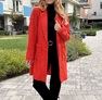 Little Frida szövetkabát koral – Női átmeneti kabát – Innova Fashion – 2. kép